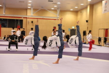 품새 대표팀 첫 선수촌 입촌, 구슬땀 흘리며 종합우승 노려