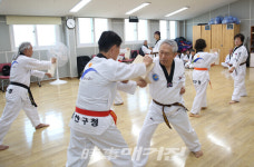 광산구실버태권도 2025년 제 1차 승급심사대회  3개권역에서