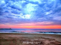 [조용우의 포토에세이] 고래불의 아침 노을