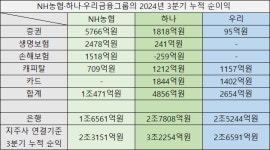 농협금융, 증권·보험 비약했지만 4대금융과 격차 여전...높디 높은 은행의 벽