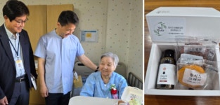 이석광 에스웰요양병원장, 어버이날 맞아 카네이션 전달