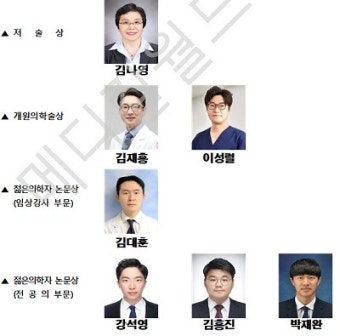 ‘제27회 서울특별시의사회 의학상’수상자 서울대의대 김나영 교수 외 선정