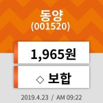23일 (동양정보) 주가 0.00% 1,965원
