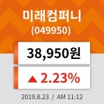 23일 (미래컴퍼니정보) 주가 2.23% 38,950원