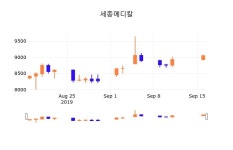 17일 (세종메디칼정보) 주가 2.43% 9,270원