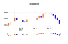 30일 (세종메디칼정보) 주가 -2.20% 8,430원