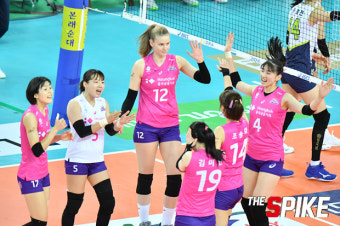 ‘연패는 없다’ 흥국생명, 이재영-루시아 앞세워 현대건설 3-0 격파