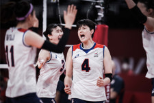 [도쿄올림픽] 연경·정아·희진 52점 합작 한국, 난적 도미니카共 잡았다