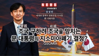 조국(曺國)구하려 조국(祖國)을 망치는 문 대통령의 지소미아(GSOMIA) 폐기 결정?