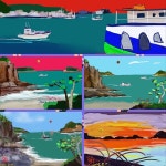 모바일화가들의 비금도 & 도초도 섬 답사 2박 3일