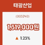 (국내주식)태광산업 15일 현재가 1,319,000원