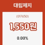 (국내주식)11일 대림제지주가 변화에 주목, 전일대비 0.00% 이목 끌어...