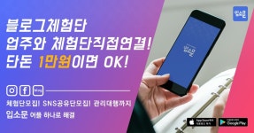 SNS바이럴광고...업주모집하고 블로그체험단을 직접 연결하는 앱 인기