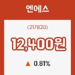 (국내주식)엔에스 29일 현재가 12,400원