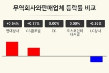 [무역회사와판매업체업종 오전 시황] 현대상사 +0.64%·GS글로벌 +0.37%·EG 보합세 순