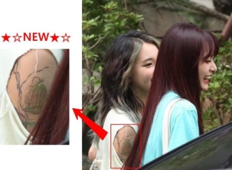 트와이스 채영, 타투이스트 침화사와 열애설...온몸 곳곳 타투 재조명돼