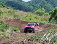 [타봤더니] 쌍용차 렉스턴 스포츠 깊은 웅덩이 탈출, 별일 아니네