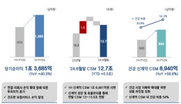 [보험사 상반기 성적표] 삼성생명, 건강보험 확대 효과…신계약 CSM 안정적