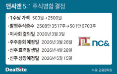 [동전주 퇴출] 규제 압박 커지자…앤씨앤, 5대1 주식병합 승부수