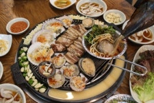 광안리맛집 풍성숯불돼지갈비의 3대별미 6단 갈비와 조개구이