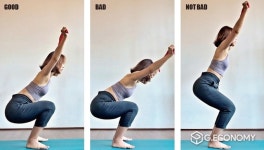 [이유진 골프필라테스]스윙을 안정적으로 잡아주는 하체 운동② 오버헤드 딥 스쿼트