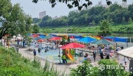금천구, 18일 수변휴식 공간 ‘퐁당퐁당 어린이 물놀이장’ 개장