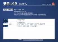 성남시청, 23~27번째 확진자 동선 공개...25번 확진자 증상 5일 후 검사 받아