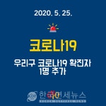 (속보)구로구청, #37 코로나19 신규확진자 1명 발생...수궁동 거주 77세 여성