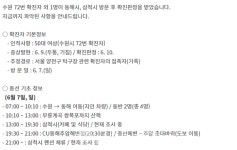 동해시청, 수원 영통 #72 확진자 관내 동선 공개-무릉계곡 쌍폭포 산책-삼척시 카페 식당 펜션 등-CU동해추암점-증산해변 촛대바위 등 