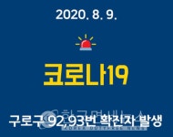 [속보]서대구청, #43 신당동 -구로구청 #92 #93 구로4동, 3동 확진자 발생 등 