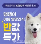 무더위 · 장마에 지친 반려동물 반값 건강식 30분內 배달