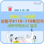 성동구청 #118-119번째 확진자 발생, 금호 2,3가동-성수 1가2동 거주…성동 #117번 확진자 접촉 [코로나19, 30일]