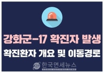 (속보)강화군청, 17번 코로나 확진자 발생...강화읍 거주-16번 배우자[코로나19, 5일]