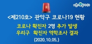 관악구청, #401-402번째 확진자 발생, 서원동-은천동 거주, 방문장소 및 접촉자 파악중 [코로나19, 5일]