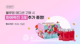 정관장몰, 부부의 날 사랑이 블루밍 이벤트...화애락진 3포 추가 증정