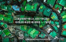 옥상정원? 테니스 코트?...우리나라 옥상은 왜 대부분 녹색일까?