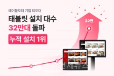티오더, 테이블오더 태블릿 32만대 돌파… 오프라인 주문의 표준