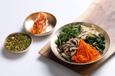 <유기 전문 한쿡스 음식  / 안희정 셰프의 칼라푸드> 오색비빔밥, 다섯가지 나물의 건강의 조화