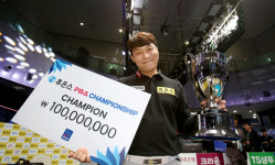 PBA-LPBA News / ‘韓 3쿠션 자존심’ 최성원, 4전5기만에 프로당구 첫 우승