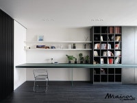 오피스텔의 장점만을 살려 만든 모노 톤의 싱글 하우스 인테리어