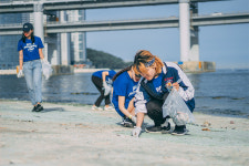 제2회 웨이브 플로깅(Wave Plogging) 캠페인 열려, 깨끗한 해운대 만들기 동참한 시민들