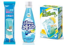 보기만 해도 시원해지는 ‘블루 패키지’ 음료·아이스크림 등 인기