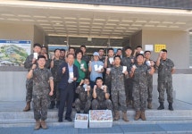 영주시자원봉사센터, 제50사단 영주대대에 수제 쿠키·허브차 제공