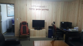 천안(부산)주유소, 편백나무 고객 쉼터 각광