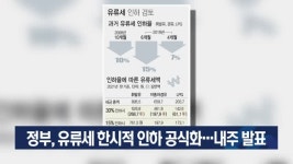 정부, 유류세 한시적 인하 공식화…내주 발표