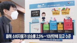 올해 소비자물가 상승률 2.5%…10년만에 최고 수준