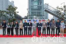 전남 광양시, 중동 진아리채 2차 아파트 앞 보도육교 개통