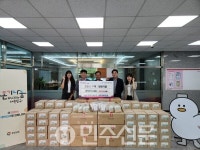 김해시농업기술센터, 조만강 수확 보리로 이웃사랑 실천