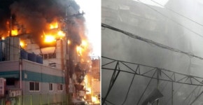 '양주 섬유공장' 화재, 가연성 물질 많아 진화 어려움...인명피해는 없어