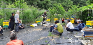 청양군, 개량벌통 활용 토종벌 분봉기술 교육